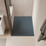 Stano. - receveur de douche 90 x 120 cm extra plat piatto en solicast surface ardoise gris basalte