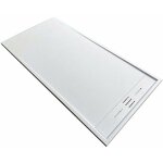 Stano. ? receveur de douche extra plat 90 x 120 cm ? solicast� blanc avec finition ardois�e antid�rapante ...