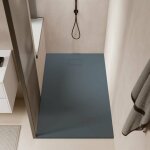 Stano. - receveur de douche 90 x 160 cm extra plat piatto en solicast surface ardoise gris basalte