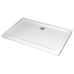 Bernstein - receveur de douche acrylique, bac  douche antidrapant avec bonde - 120x90cm