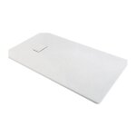 Odyssea - receveur de douche blanc extra plat effet pierre 160x90 gaïa Odyssea - receveur de douche blanc extra plat effet pierre 160x90 gaïa