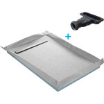 U - tile - receveur de douche  carreler caniveau 4 pentes + natte tanche + siphon ultra plat - 120 ...
