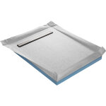 Receveur de douche � carreler compact caniveau + natte �tanche + siphon ultra plat - 185 x 90 cm x 67 ...