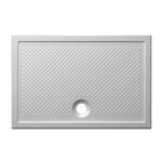 Ceramica globo ? receveur de douche � encastrer 80x120 cm dv120bi ? c�ramique blanche ? antid�rapant ...