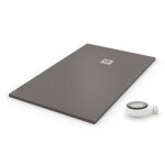Pdd - receveur de douche extra plat quartz gris poussire ral 7037 100x100