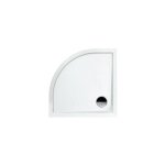 Receveur de douche extra plat - slam leda quart de rond - 90 x 90 cm - blanc - � poser