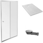 Receveur douche jacob delafon ipso 140 x 90 + paroi coulissante niche + bonde Receveur douche jacob delafon ipso 140 x 90 + paroi coulissante niche + bonde