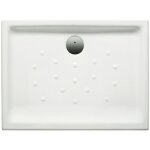 Roca - receveur de douche en porcelaine blanche avec fond antid�rapant malta dimensions : 1000x800 mm ...