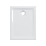 Receveur de douche rectangulaire 90x70x4, 5 cm en gr�s c�rame blanc brillant - geberit - blanc