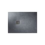 Roca - receveur extra plat terran 140x80 anti - d�rapant gris ardoise - � poser