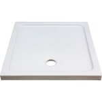 Ondee - zen - receveur de douche meri - picots antidrapants - 80x80x6, 5cm - grs - blanc