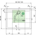 Novellini - receveur olympic + acrylique carr� 90x90x4, 5 cm diffusion france