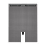 Wedi - receveur fundo plano linea coulement excentr 1200x1000x70mm