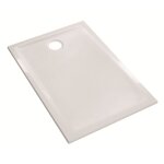 Geberit - receveur renova ultra - plat  poser /  encastrer blanc 100x80x4, 5cm
