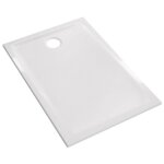 Geberit - receveur renova ultra - plat à poser / à encastrer blanc 100x80x4, 5cm Geberit - receveur renova ultra - plat à poser / à encastrer blanc 100x80x4, 5cm