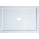 Ondee - zen - receveur de douche swit - antid�rapant - 80x160cm - b�ton - blanc - extra - plat