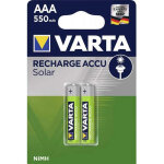 Rech. ac. solar aaa550mah bli2 pile rechargeable lr3 (aaa) nimh 550 mah 1. 2 v 2 pc(s) q457231 - varta ...