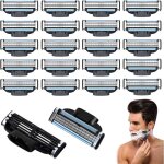 Recharges de lames de rasoir mach 3, 20 pi�ces lames de rasoir mach 3, hommes lame de rasoir mach 3, ...