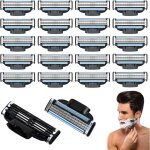 Recharges de lames de rasoir mach 3, 20 pi�ces lames de rasoir mach 3, hommes lame de rasoir mach 3, ...
