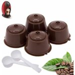 Rechargeable capsules de caf� dolce gusto, 4 pi�ce incl. 2 cuill�res � caf� de