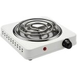 R�chaud �lectrique portable - avizar - 1500w - plaque 21 cm - thermostat 5 niveaux - blanc