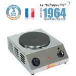 R�chaud electrique professionnel - 1 plaque - diam�tre 220 mm - sofraca