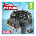 Outiror - rchaud  gaz 8600w, 3 robinets et 3 feux