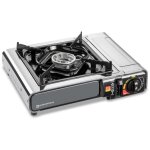 R�chaud � gaz nomade inox 2200w allumage piezo double syst�me de s�curit� mallette kemper