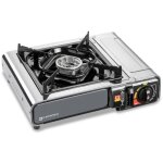 Réchaud à gaz nomade inox 2200w allumage piezo double système de sécurité mallette kemper Réchaud à gaz nomade inox 2200w allumage piezo double système de sécurité mallette kemper