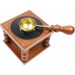 R�chauffeur de sceau de cire, chauffe - cire � cacheter avec cuill�re fondante et bougie