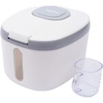 R�cipient de stockage herm�tique pour riz, grande bo�te � farine, distributeur de riz avec tasse, distributeur ...