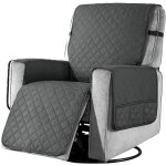 Recliner chair covers, 1 seater sofa non - slip for armchairs, soft protector washable at home for home ...