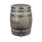 Nature - récupérateur d'eau barrique 120 litres, socle avec socle Nature - récupérateur d'eau barrique 120 litres, socle avec socle