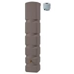 Recuperateur d'eau murale basic 300l taupe ref. 295619 av collecteur