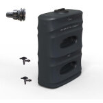 R�cup�rateur eau de pluie hors - sol mural 450 litres ds eau gris anthracite garantie 5 ans et connecteur ...