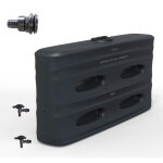 R�cup�rateur eau de pluie hors - sol mural 850 litres ds eau gris anthracite garantie 5 ans et connecteur ...