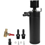 Récupérateur d'huile universel à 2 ports, réservoir, réservoir, séparateur d'huile d'air pour moteur ... Récupérateur d'huile universel à 2 ports, réservoir, réservoir, séparateur d'huile d'air pour moteur ...