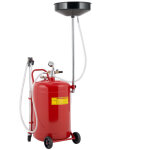 R�cup�rateur de vidange d'huile usag�e 80l, hauteur r�glable 101 - 141 cm, chariot r�cup�ration huiles ...