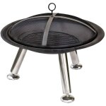Redfire - vasque  feu chicago noir acier 75 cm 85013