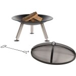 Redfire - vasque � feu chicago noir acier 75 cm 85013