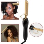 Redresseur de peigne �lectrique peigne de presse � chaleur �lev�e redressage �lectrique � chaud