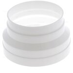 Reducteur 150 - 125mm pour gaine evacuation hotte 52x2668 universel