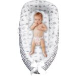 R�ducteur de lit b�b�, cocon b�b� lavable, berceau anti - pression nid de couchage pour b�b� �ponge �paisse ...