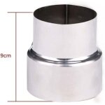 R�ducteur tuyau fum�e inox 90 - 80 mm pour po�le et chemin�e ortviai