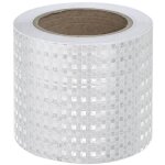 R�fl�chissant blanc, 10 cm x 10 m, bandes d'avertissement de s�curit� r�fl�chissantes, autocollants auto ...