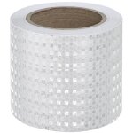 Rflchissant blanc, 10 cm x 10 m, bandes d'avertissement de scurit rflchissantes, autocollants auto ...