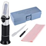 R�fractom�tre antigel pour glycol, antigel, liquide de refroidissement et acide de batterie testeur d'antigel ...