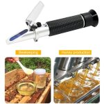 R�fractom�tre � miel, brix, baume et eau humidit� testeur 3 en 1. plage de mesure de l'humidit� de l'eau ...