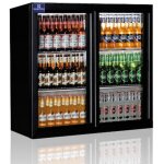 R�frig�rateur bar avec 2 portes battantes en verre, 200 litres, + 1� / + 10�c - mastro