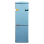Rfrigrateur - conglateur combin rtro bleu, 190 cm de haut et 60 cm de large, capacit 294 l, total ...